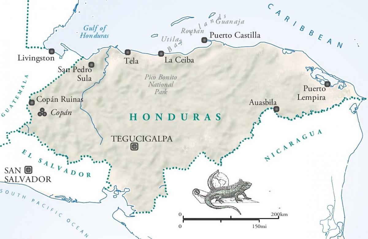 harta e la ceiba Honduras