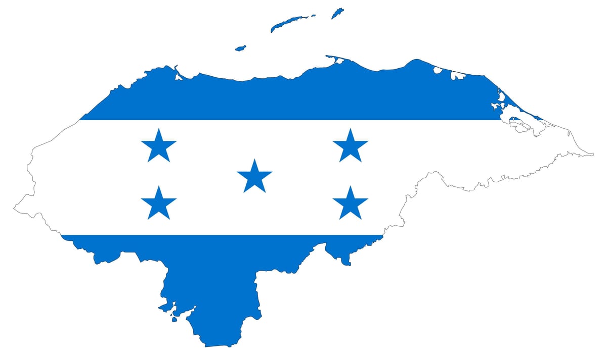 harta e Honduras flamurit