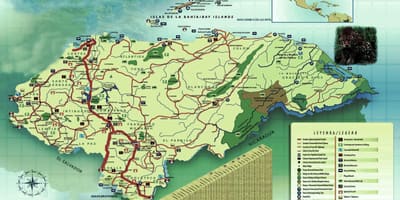Harta e Honduras gjeografi
