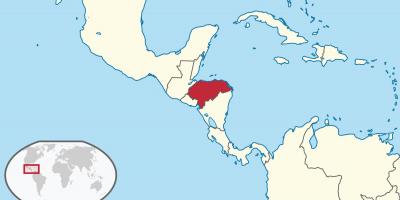 Honduras vendndodhjen në hartë të botës