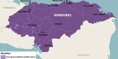 Harta e Honduras zika
