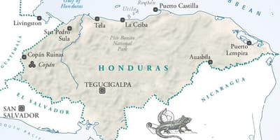 Harta e la ceiba Honduras